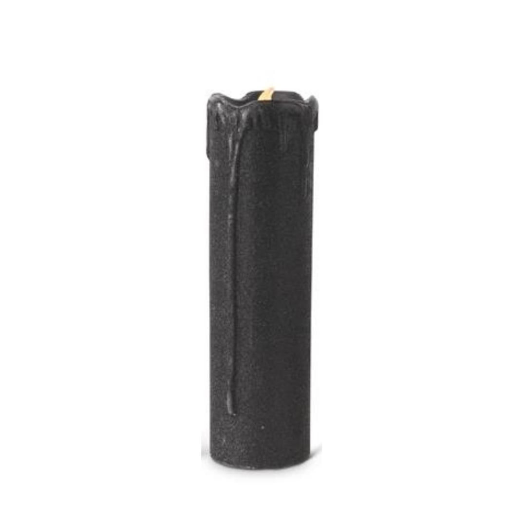 Black Glitter LED Candles
