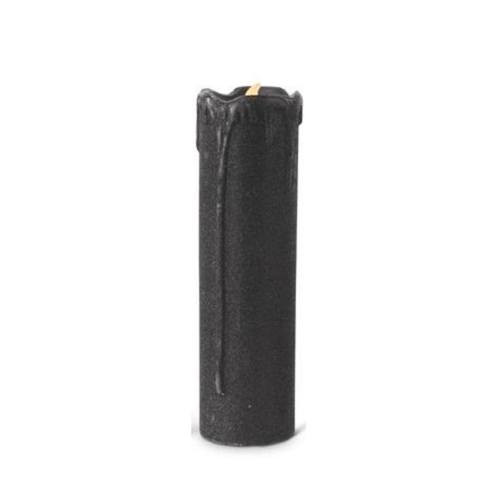Black Glitter LED Candles
