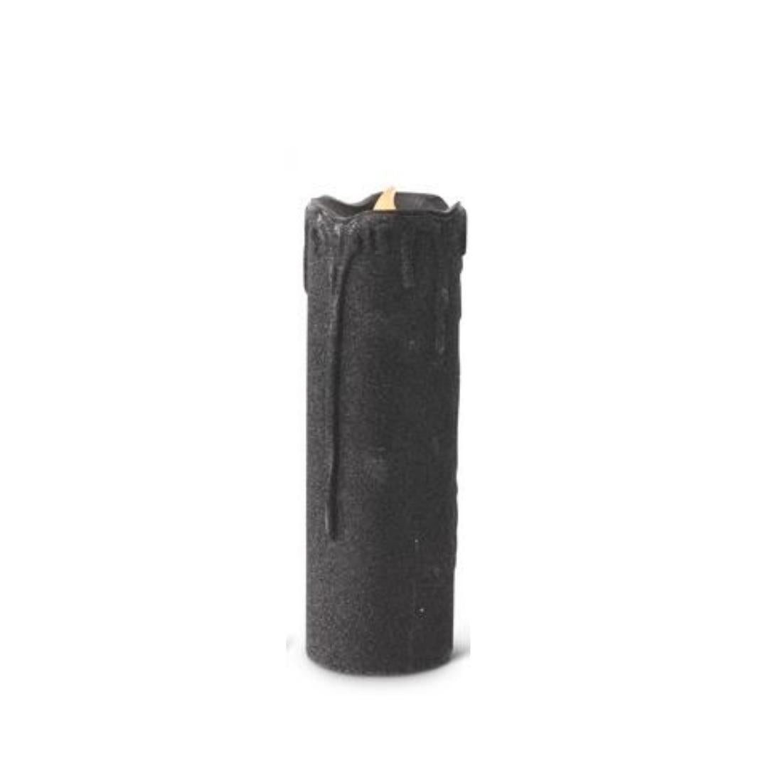 Black Glitter LED Candles