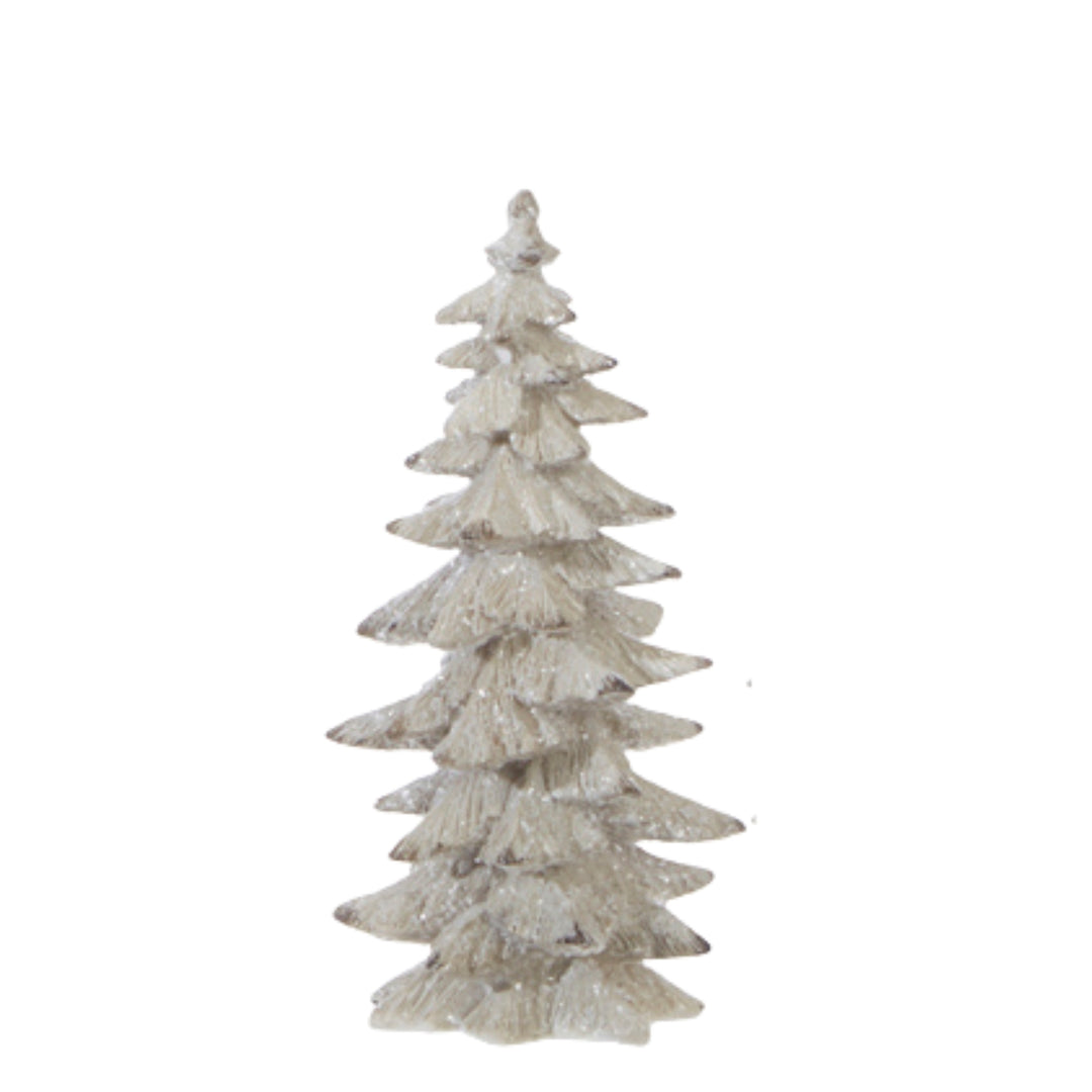 White Glittered Trees