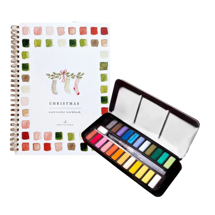Christmas Watercolor Workbook Bundle