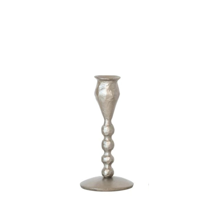 Silver Leaf Hand-Forged Cast Iron Ball Taper Holders
