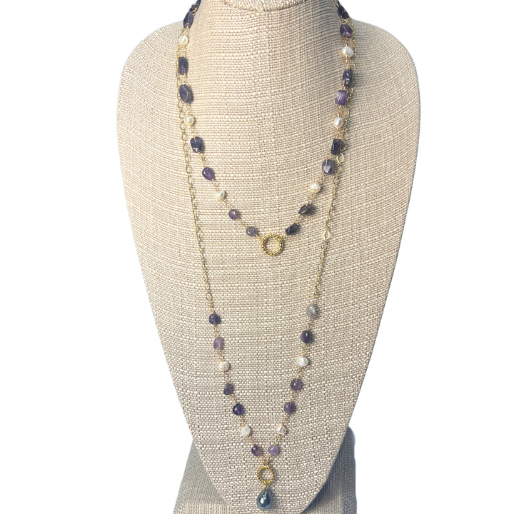 Amethyst and Pearl Necklaces