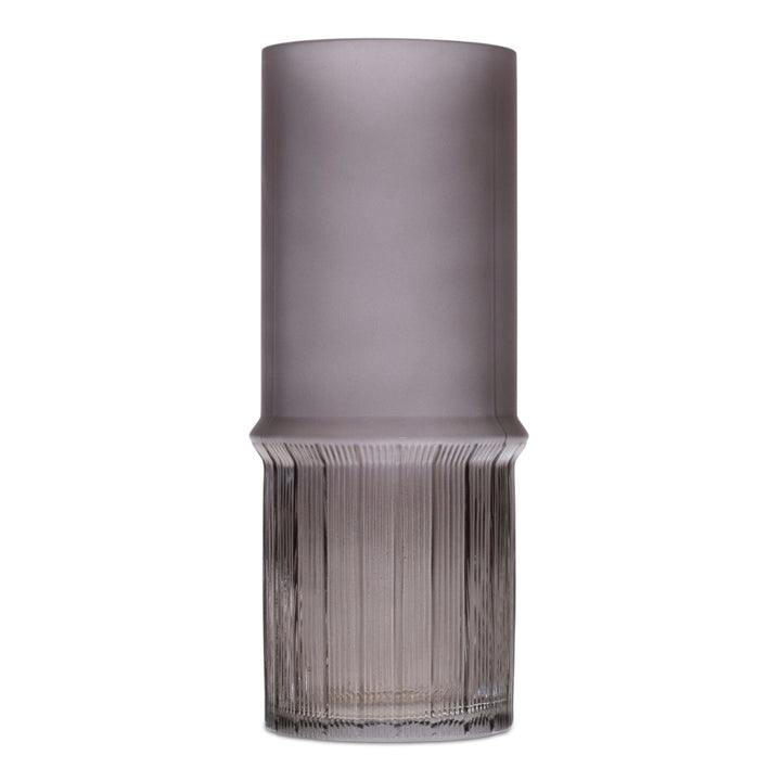 Slate Grey Textured Glass Vases