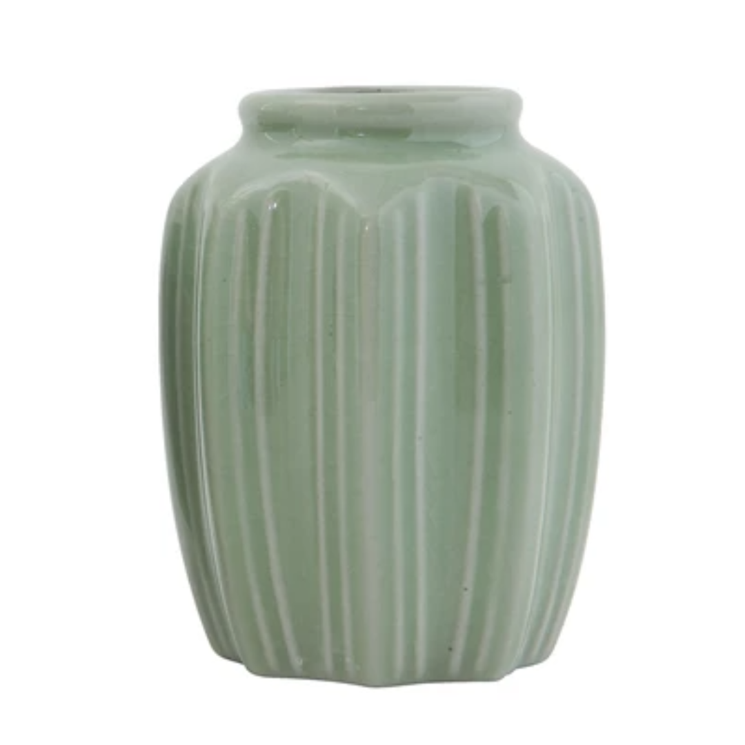 Jade Stoneware Vases