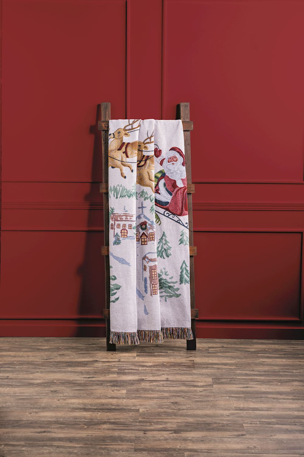 Woven Classic Christmas Jacquard Blanket