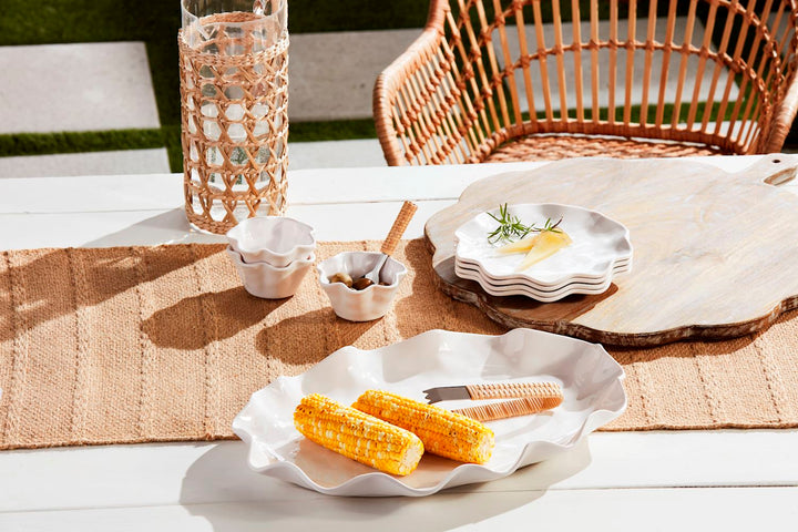 Ruffle Melamine Chip and Dip Set