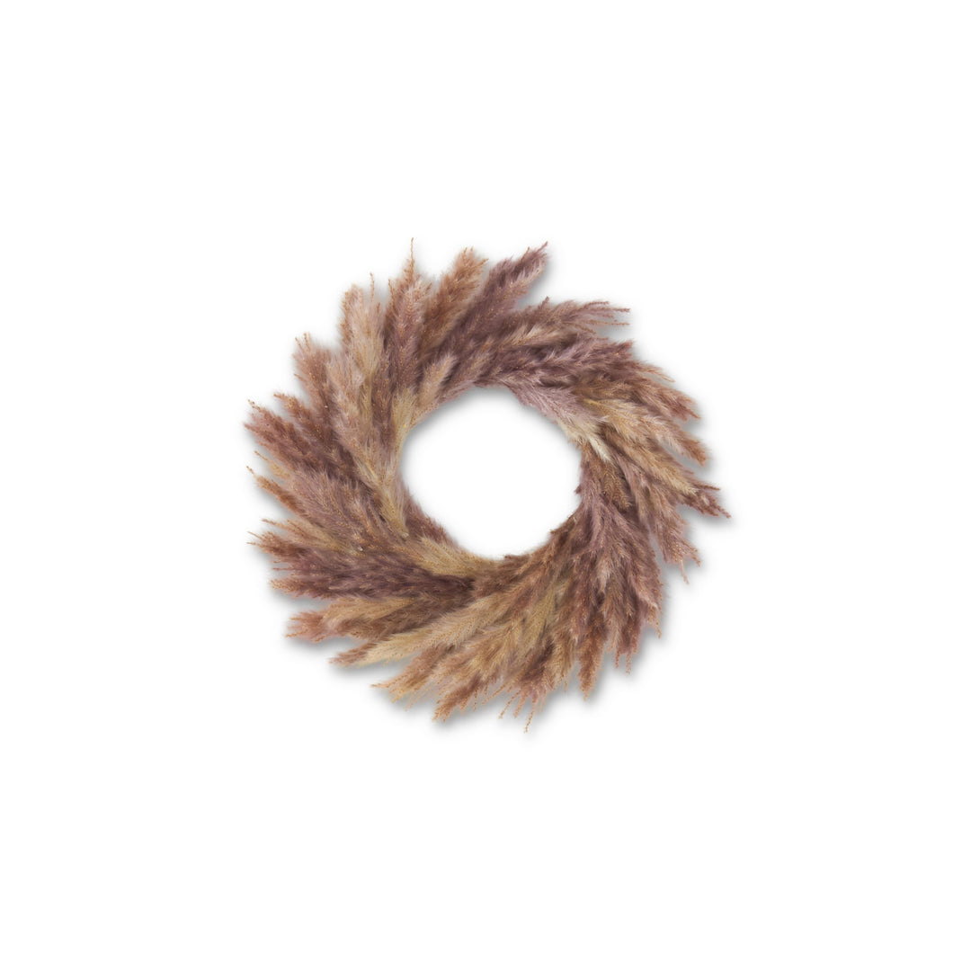 Tan Pampas Grass Candle Ring