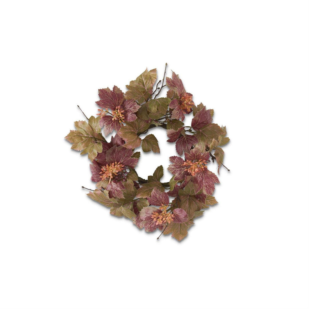Burgundy &amp; Green Danica Ivy Candle Ring