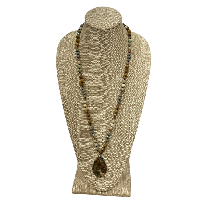 Stone Pendant Beaded Necklaces