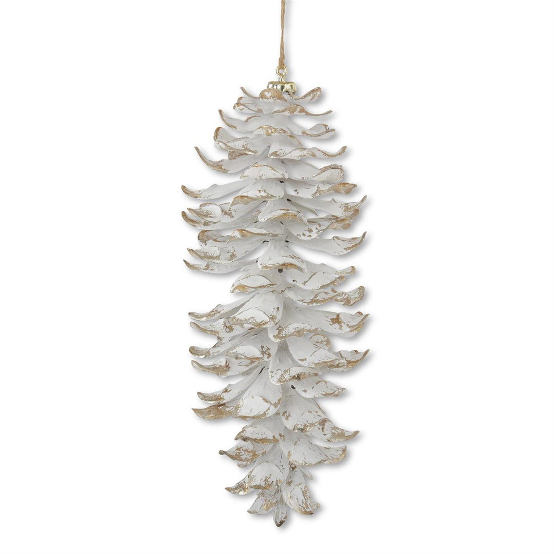 Glittered Shatterproof Pinecone Ornament