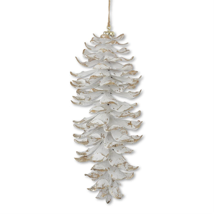 Glittered Shatterproof Pinecone Ornament