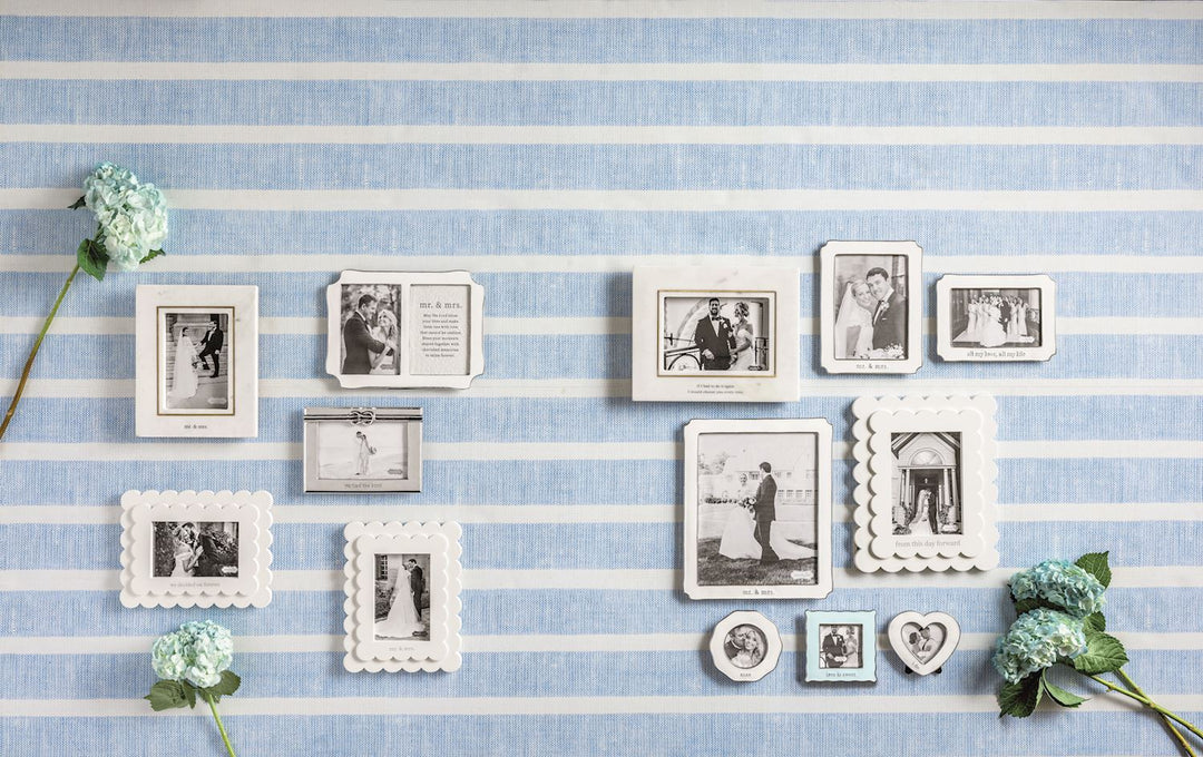 Large Mr. &amp; Mrs. Enamel Frame