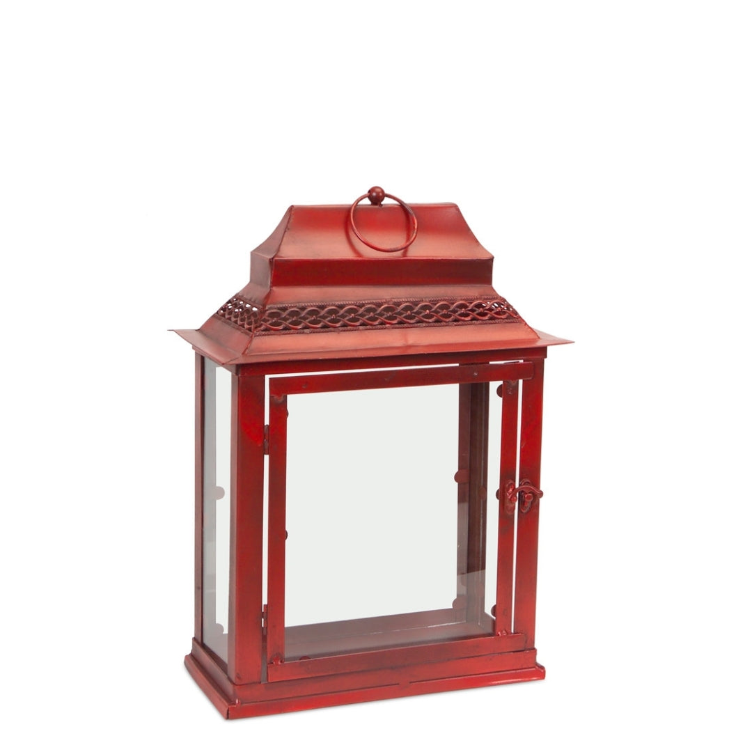 Antique Red Metal Lanterns