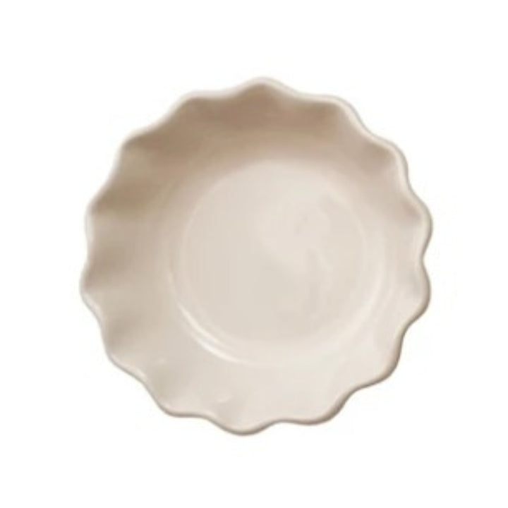 Round Stoneware Scalloped Bowls