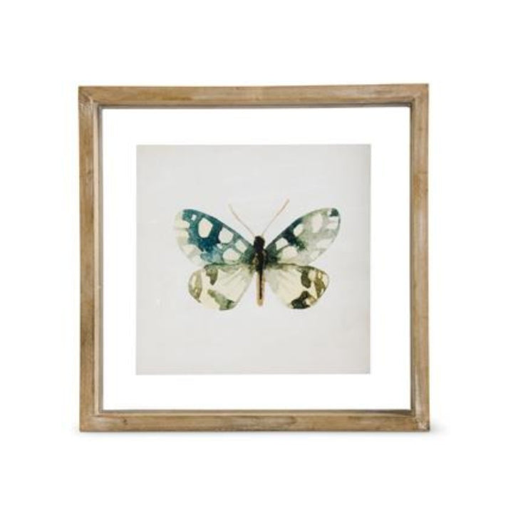 Whitewashed Shadowbox Framed Butterfly Prints