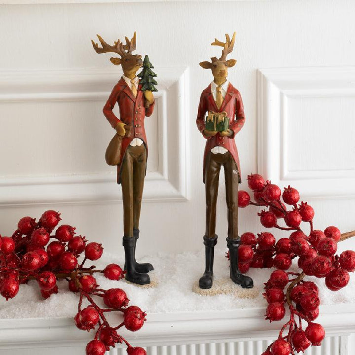 Crackle Glitter Rosehip Stem