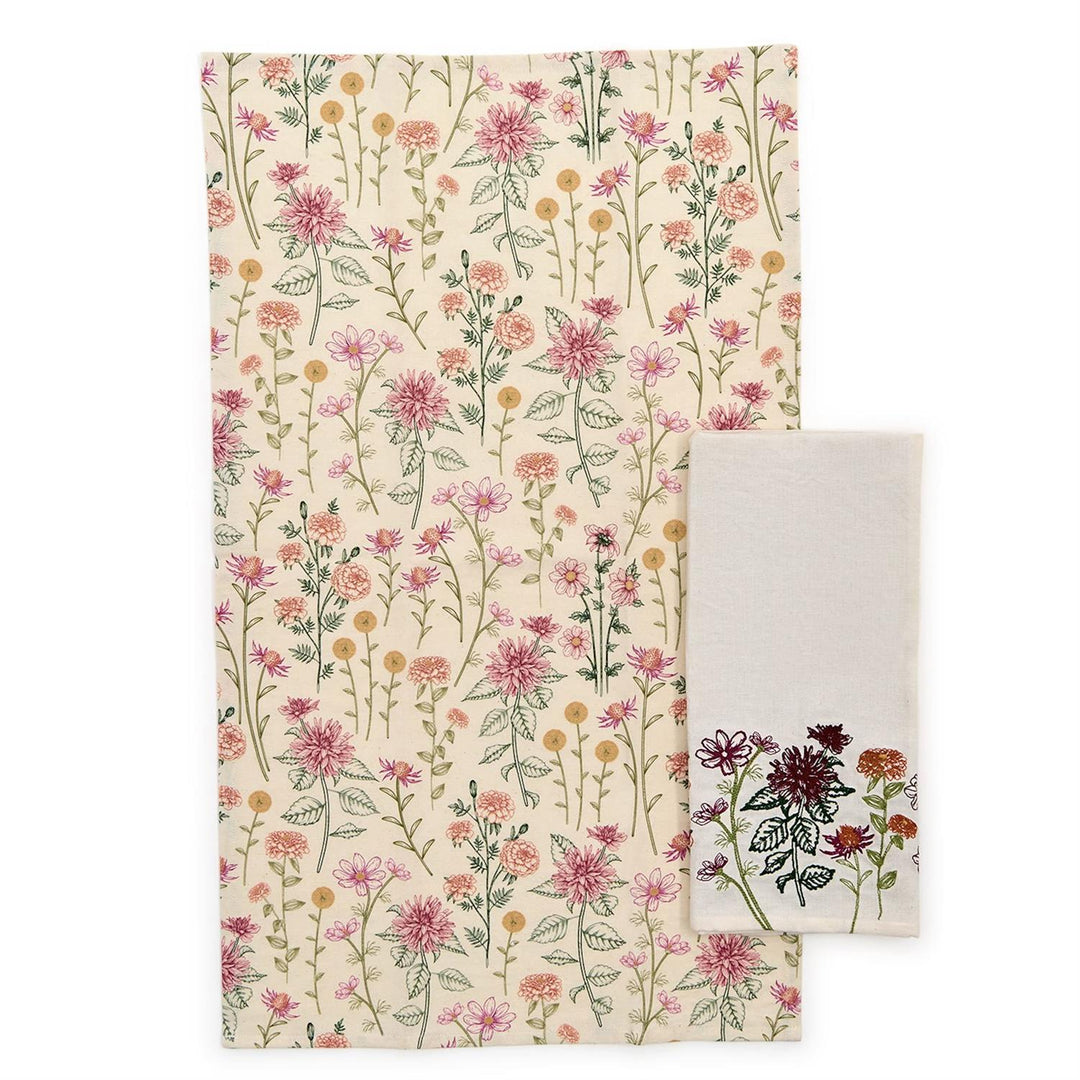 Floral Dish Towel Set