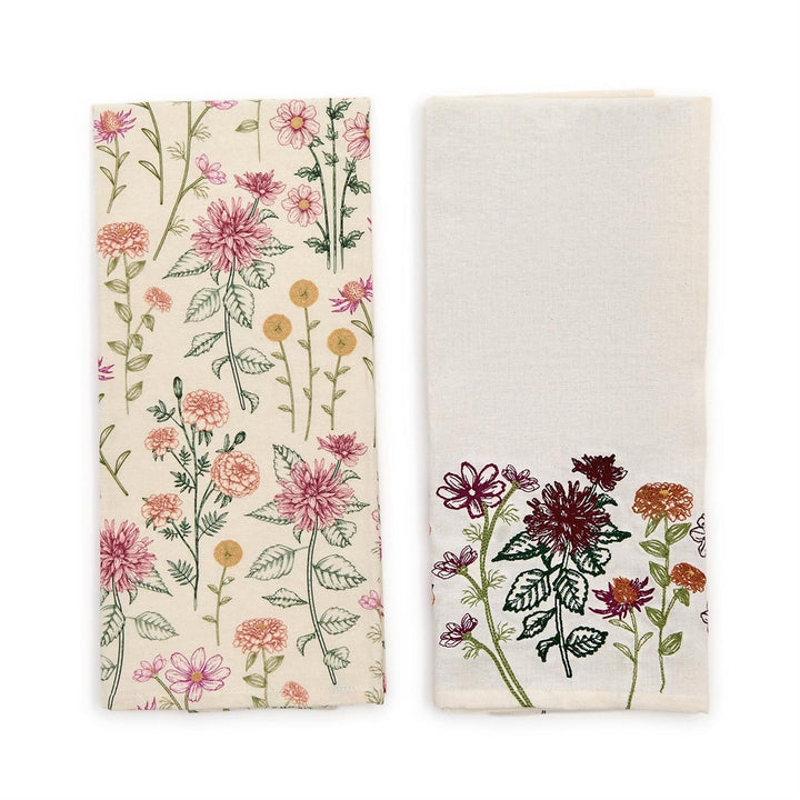 Floral Dish Towel Set