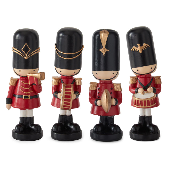 Red & Black Nutcracker with Musical Instrument