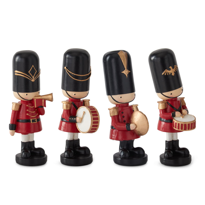 Red & Black Nutcracker with Musical Instrument
