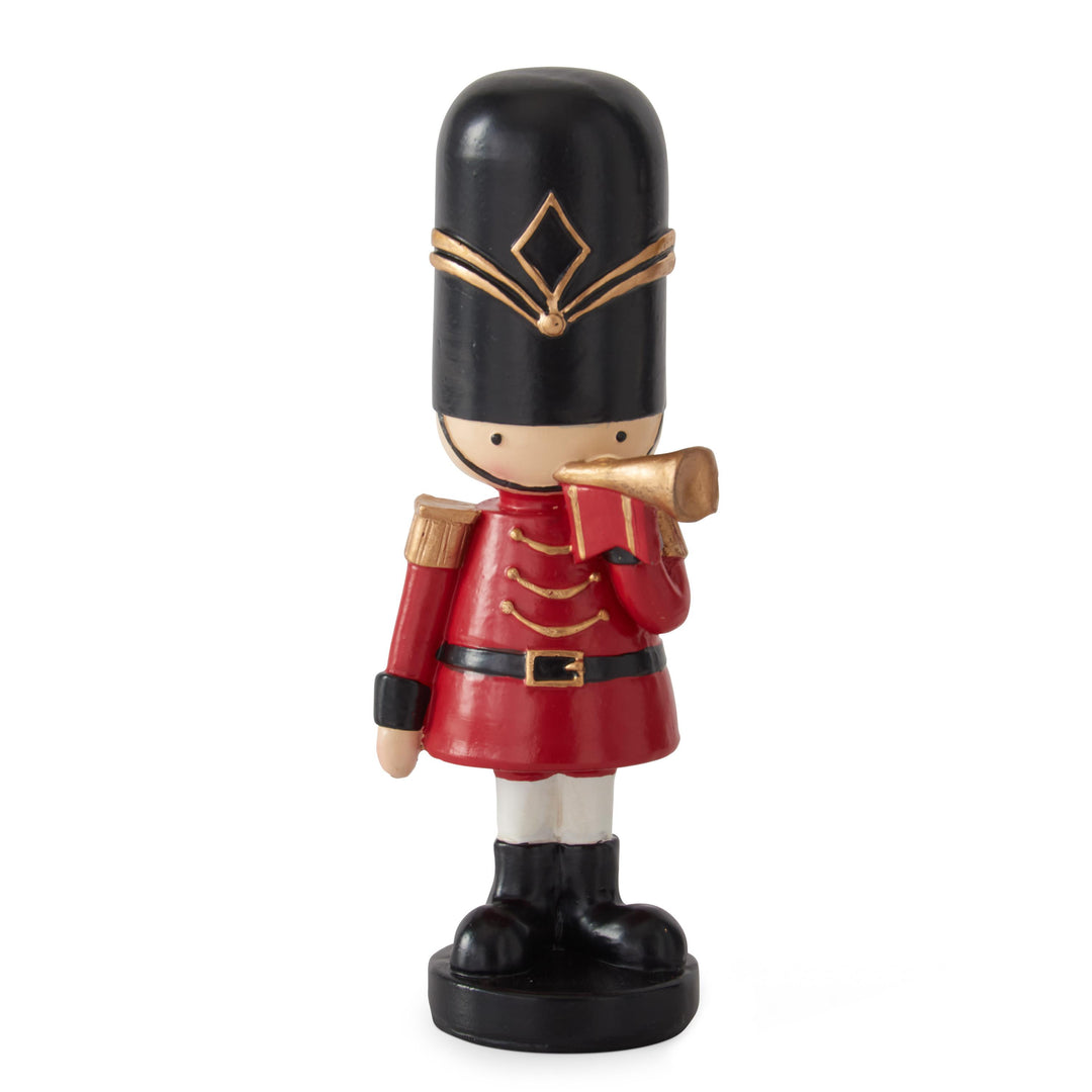 Red & Black Nutcracker with Musical Instrument
