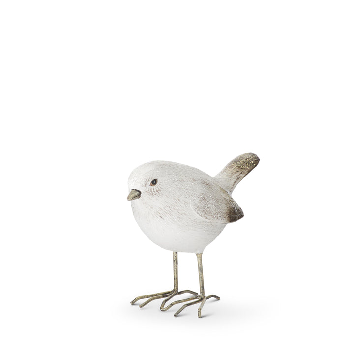 White &amp; Gold Glittered Birds