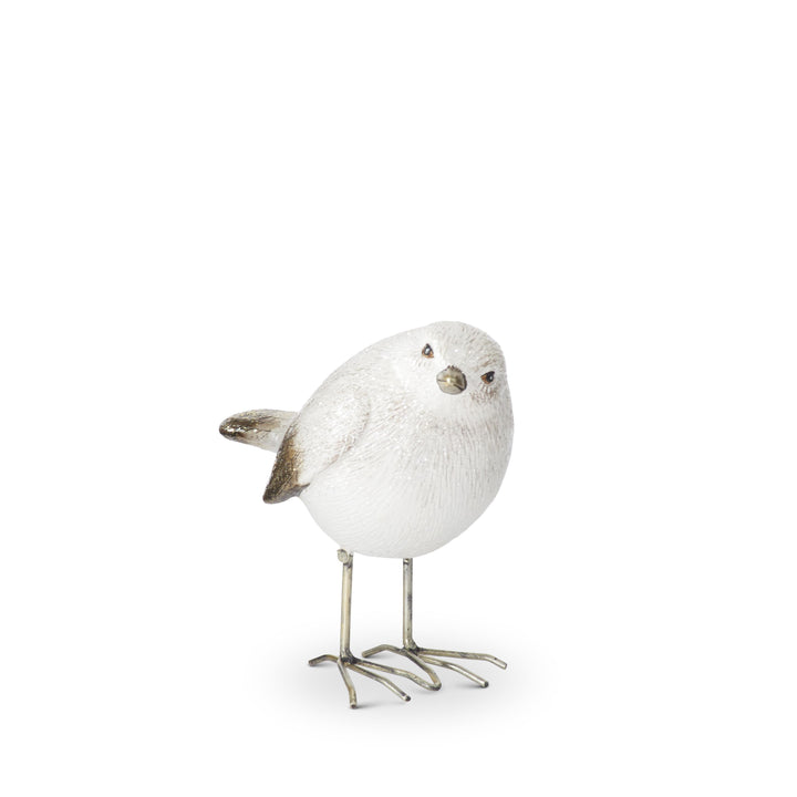 White &amp; Gold Glittered Birds