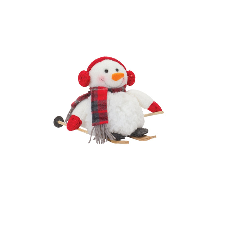 Skiing Plush Snowmen