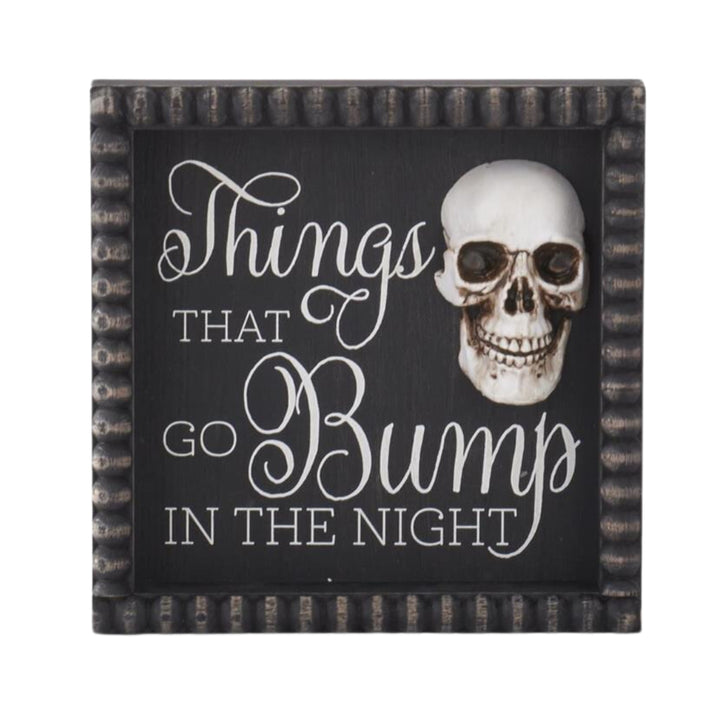 Halloween Skeleton Message Signs