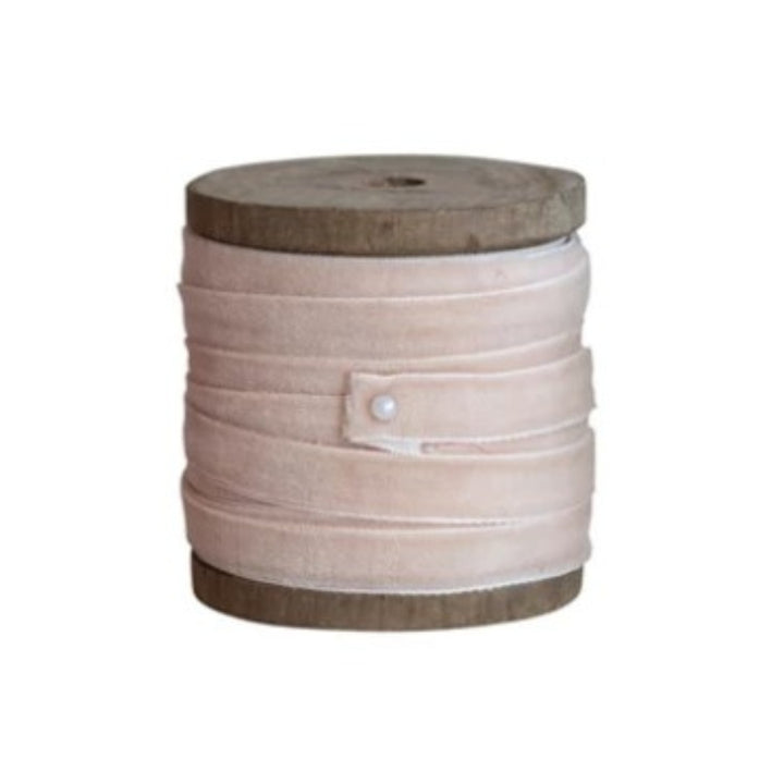 10 Yard Velvet Ribbon on Wood Spool-Holiday