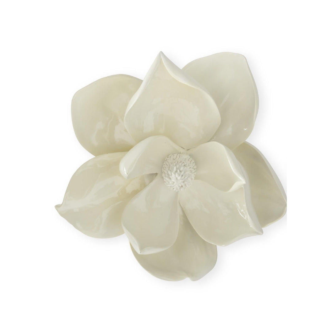 White Resin Magnolia Blooms