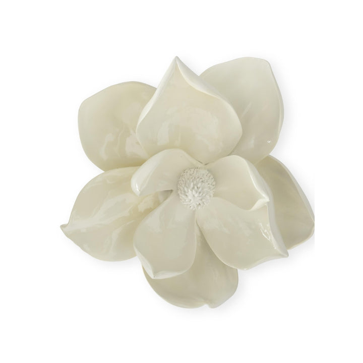 White Resin Magnolia Blooms