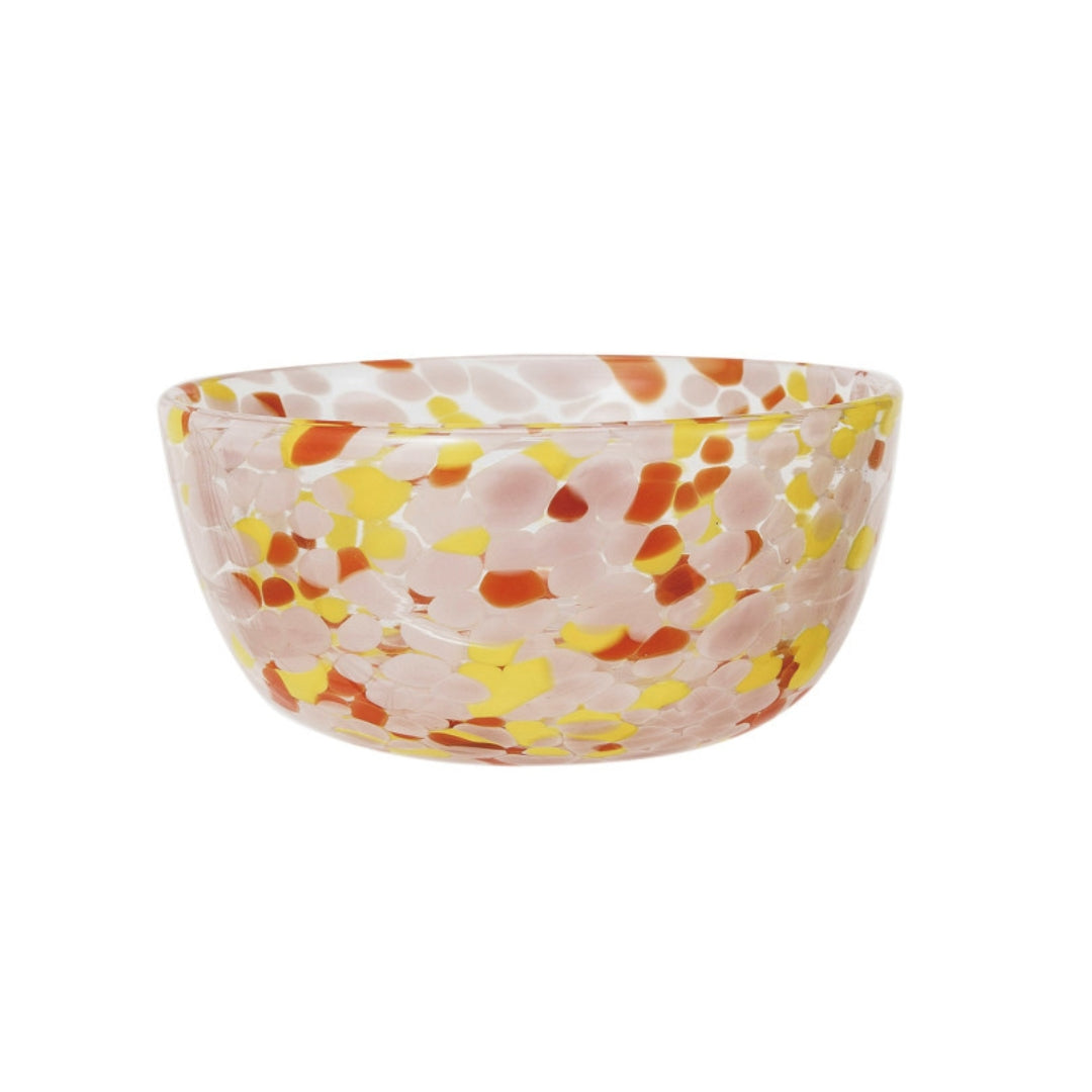 Blown Confetti Glass Bowls