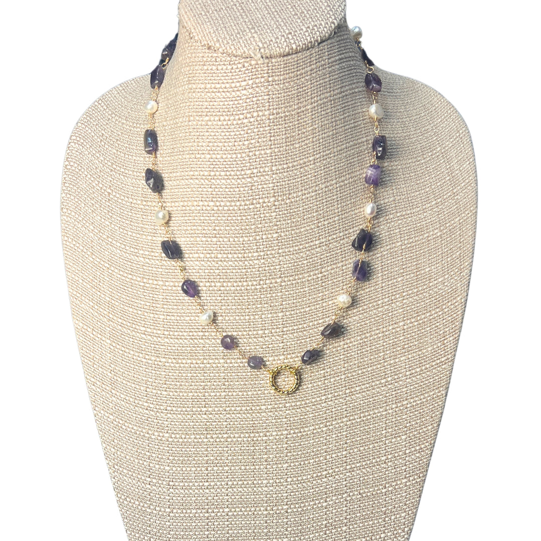 Amethyst and Pearl Necklaces