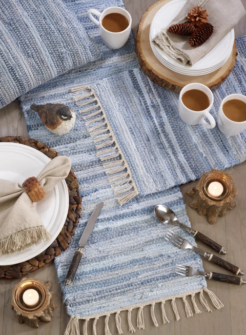 Denim Chindi Table Runner