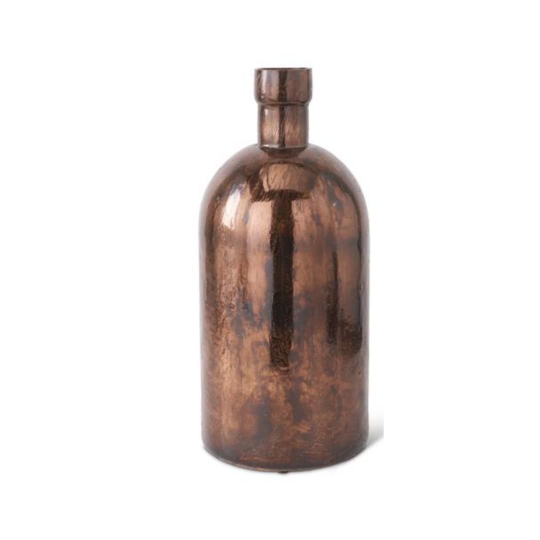 Antique Bronze Glass Bottle Vases