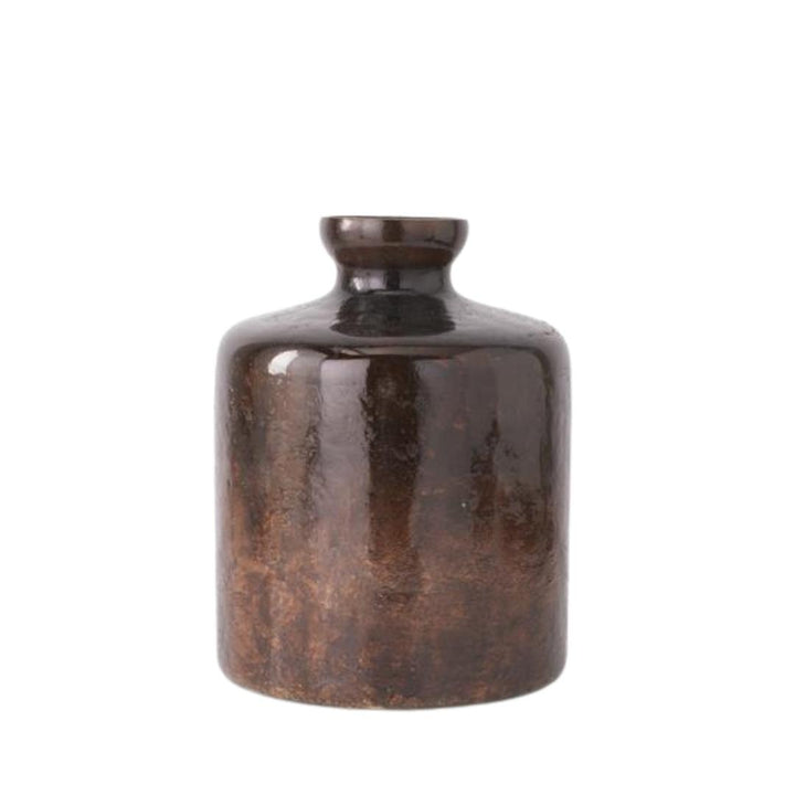Antique Bronze Glass Bottle Vases