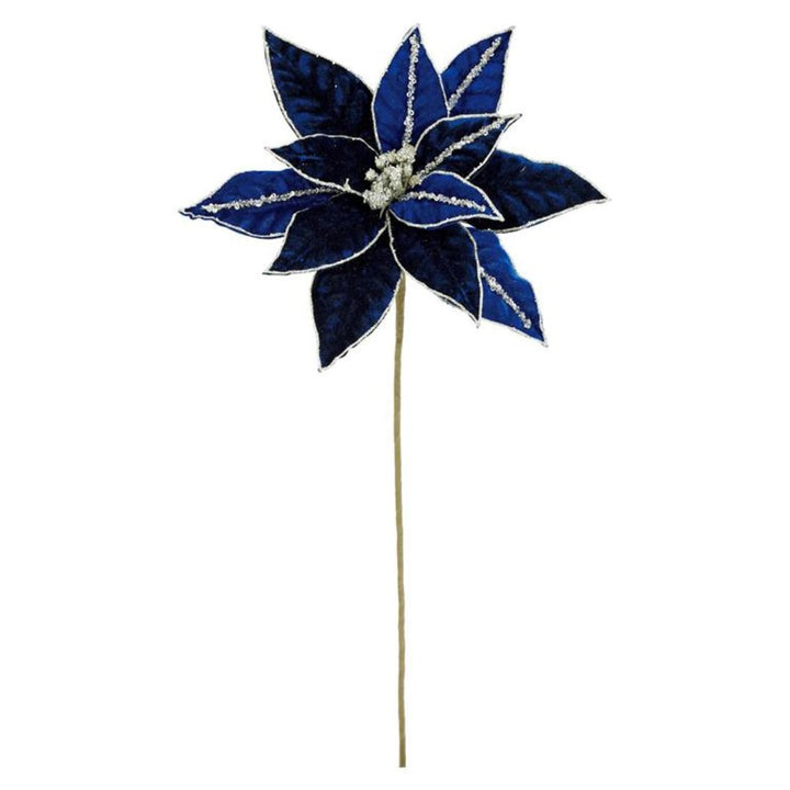 Velvet Poinsettia Spray