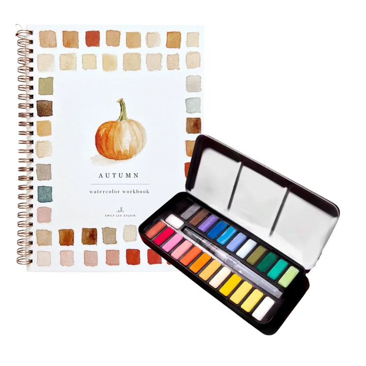 Autumn Watercolor Workbook Bundle