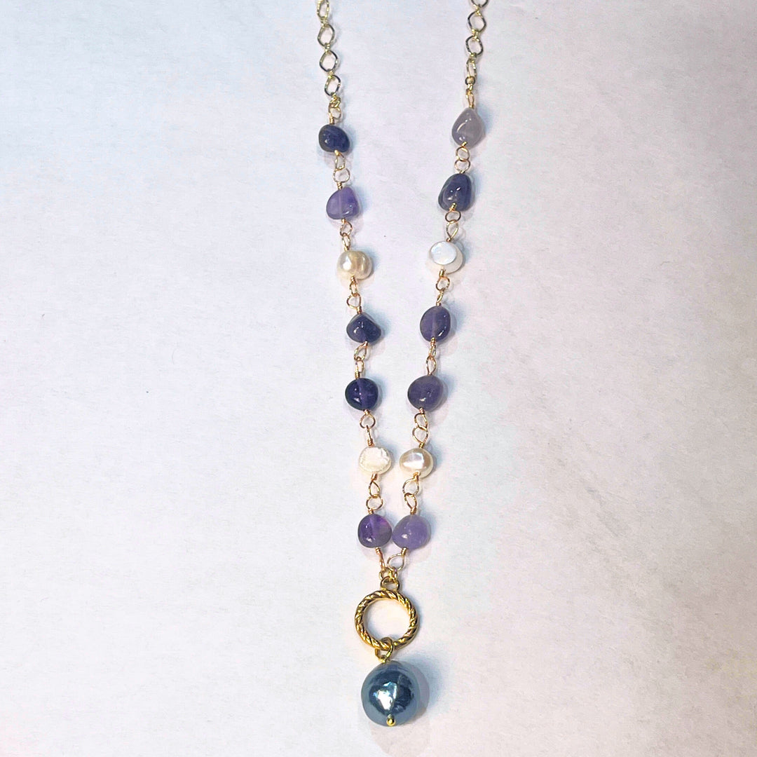 Amethyst and Pearl Necklaces
