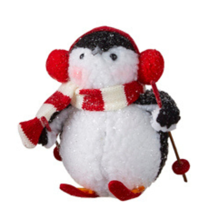 Skiing Penguin Ornaments