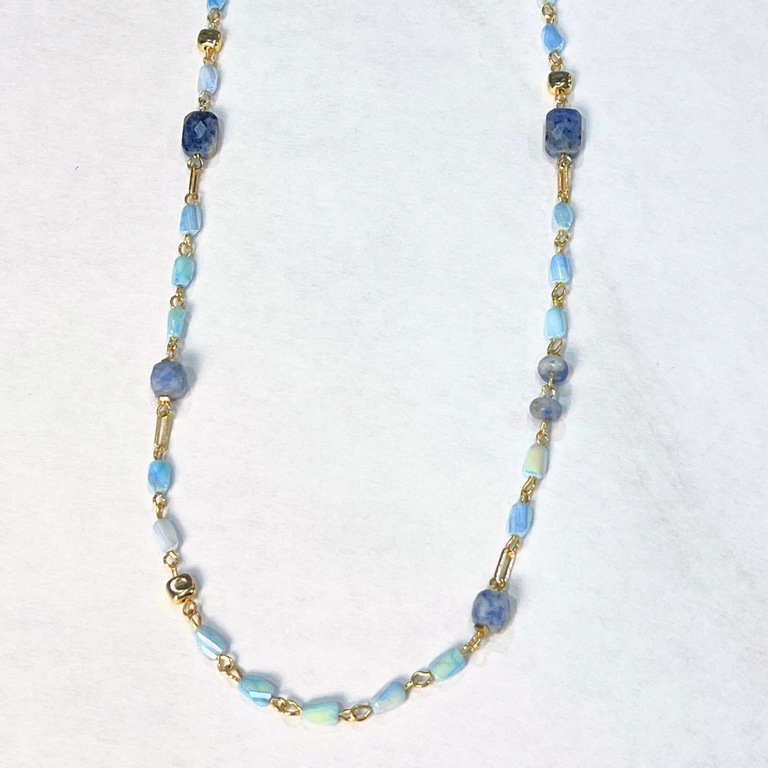 Stone and Bead Long Necklaces