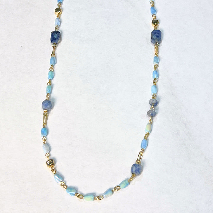 Stone and Bead Long Necklaces