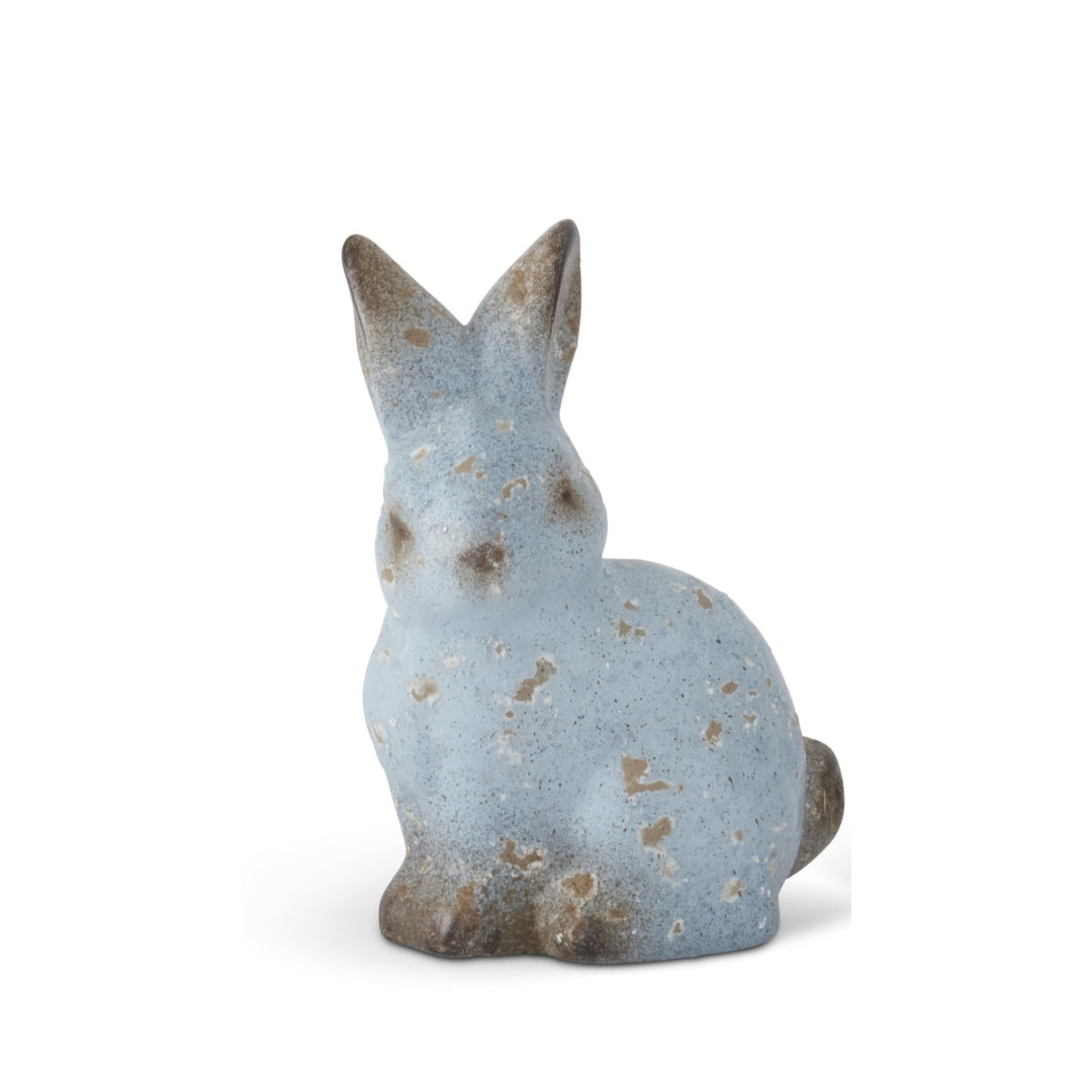 Weathered Blue Terracotta Bunnies