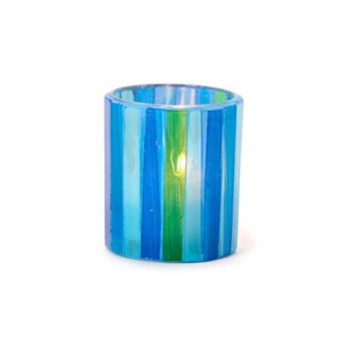 Mosaic Striation Tealight Candle Holders