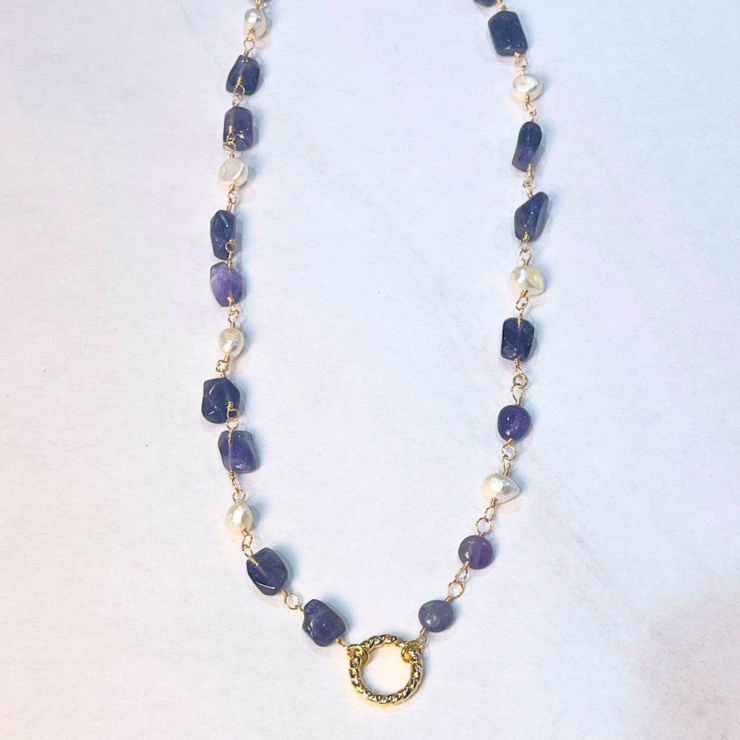 Amethyst and Pearl Necklaces
