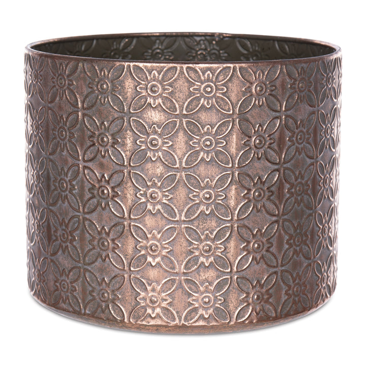 Embossed Metallic Planters
