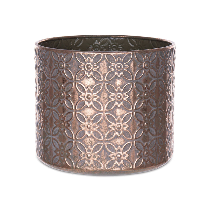 Embossed Metallic Planters