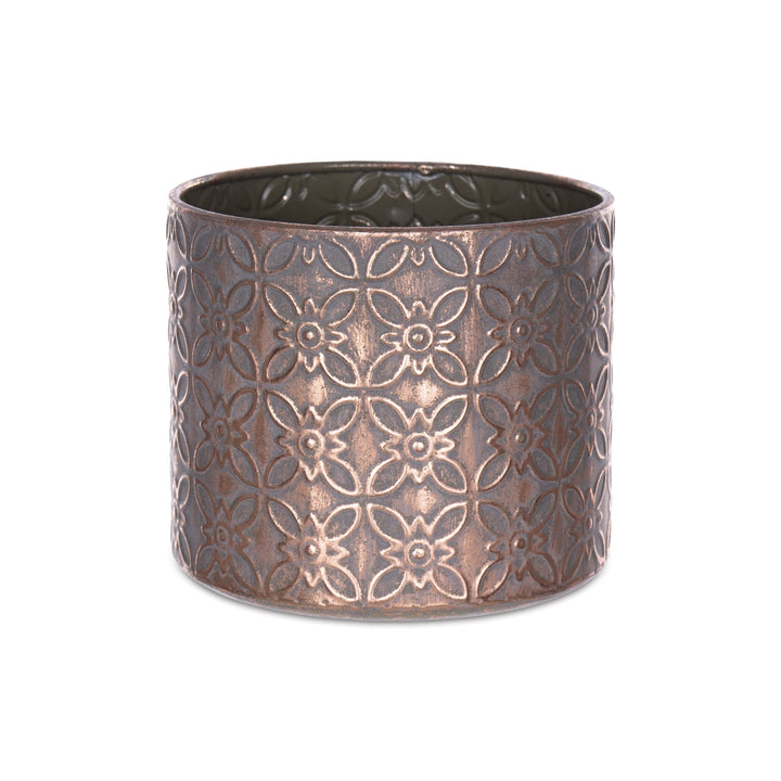 Embossed Metallic Planters